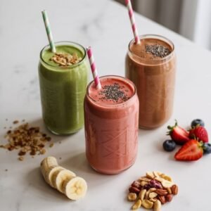 Smoothie proteico de diferentes sabores